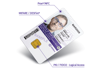 IDEMIA HYPR integrated smartcard